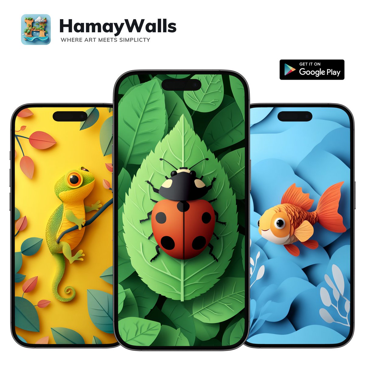Update Time 🎉🔥

Bring your homescreen to life 🦎🍃✨
Dive into vibrant, clean and aesthetic 3D art.

Download Now ! 
play.google.com/store/apps/det…

#HamayWalls #NatureVibes #AestheticWallpapers #HomescreenDesign #WallpaperApp #AndroidSetups #CleanHomescreen #PlayStoreApps