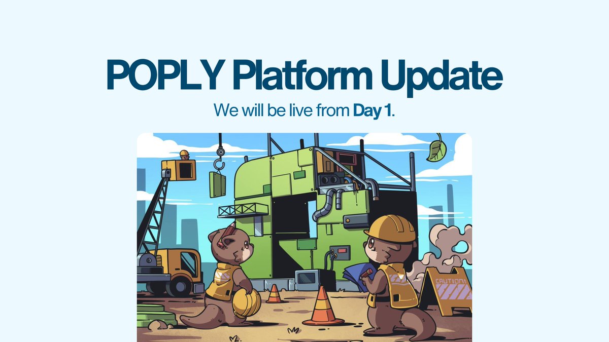 poply_xyz's tweet image. Poply Website Update

✨ Poply is wrapping up testnet on Nov 23, &amp;amp; will support mainnet from day 1
✨ Launchpad Week 1 is for partner mints only
✨ 1st mainnet mint: Poply Otters on Nov 25, 3 PM UTC
✨ Self-serve launching will return right after Week 1

Get $POPLY:
CM Wallet👇
