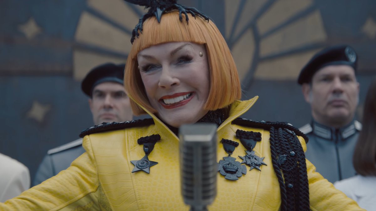 DiscussingFilm's tweet image. First look at Glenn Close as Drusilla Sickle in ‘THE HUNGER GAMES: SUNRISE ON THE REAPING’