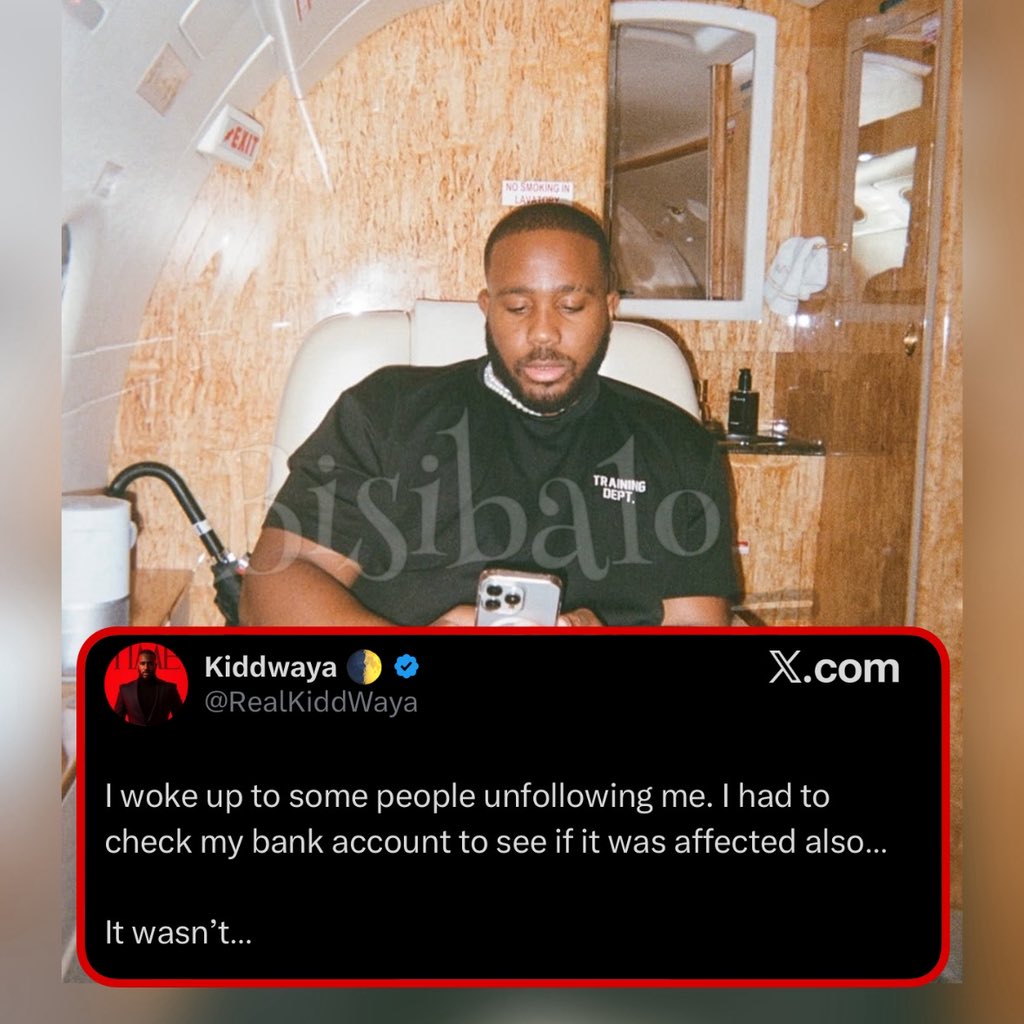 bisibalo_'s tweet image. “woke up to some people unfollowing me. I had to check my bank account to see if it was affected also. It wasn’t”____ #kiddwaya with a quick message to the people unfollowing him