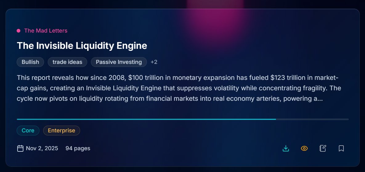 thecytadel's tweet photo. @zabolots Two weeks ago, I already gave full and free access to The Invisible Liquidity Engine, you can always read it. https://t.co/oHoMHu8a9c