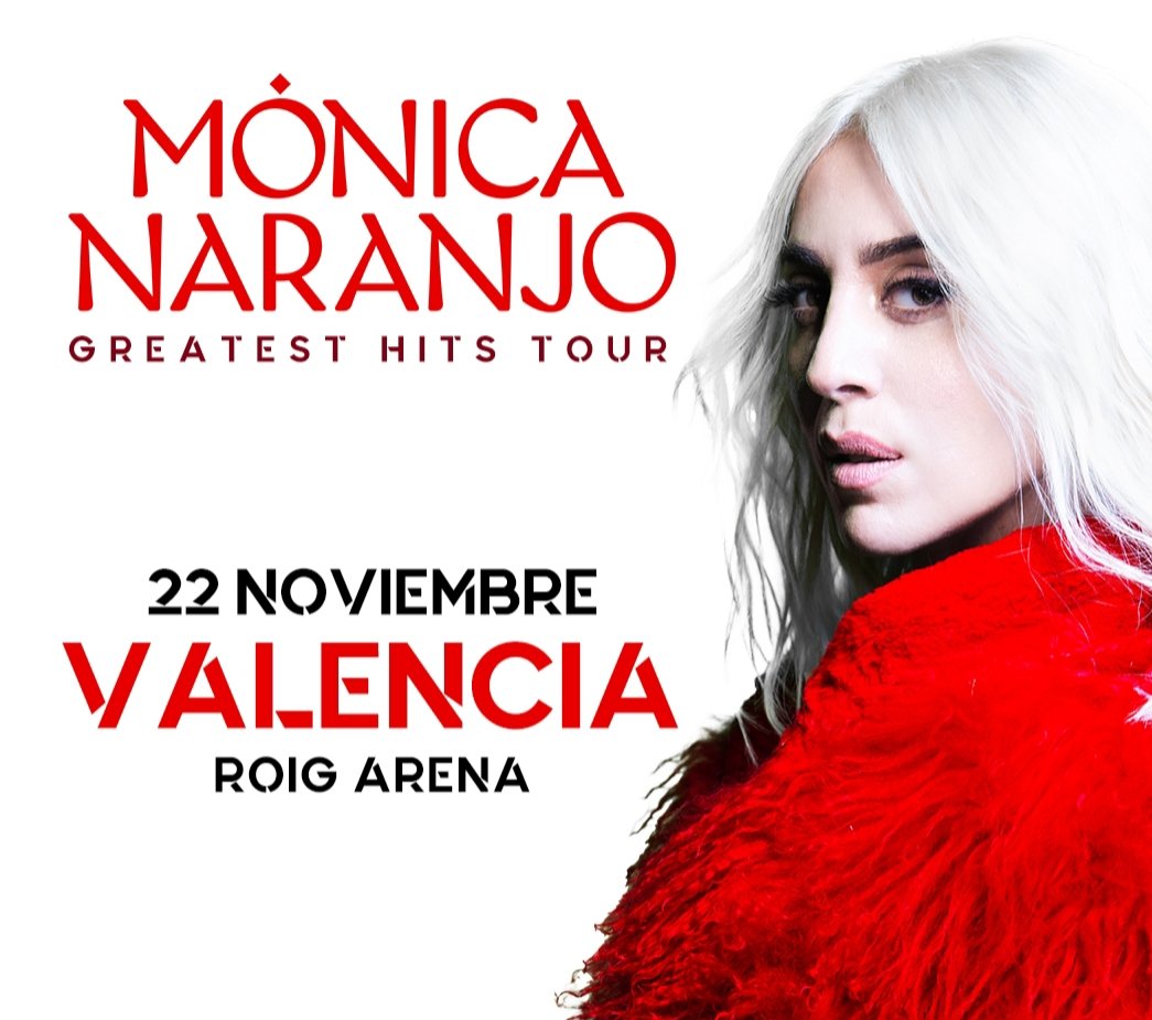 amzurilla's tweet image. Vendo #entrada #MónicaNaranjo en #Valencia Es este sábado día 22 en el Roig Arena. #Rebaja de #precios y entrega en mano
