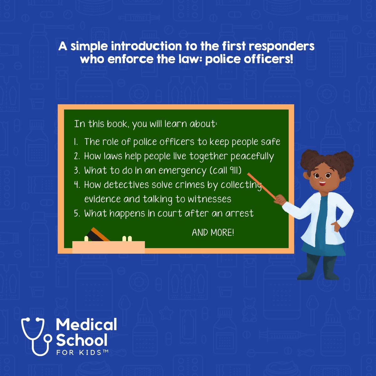 md_for_kids's tweet photo. Excited to announce the release of Police Officers for Kids! This one is for the law enforcement who dedicate their lives to keep our communities safe every day 🚓👮‍♀️ https://t.co/gcXgm7Nxv1