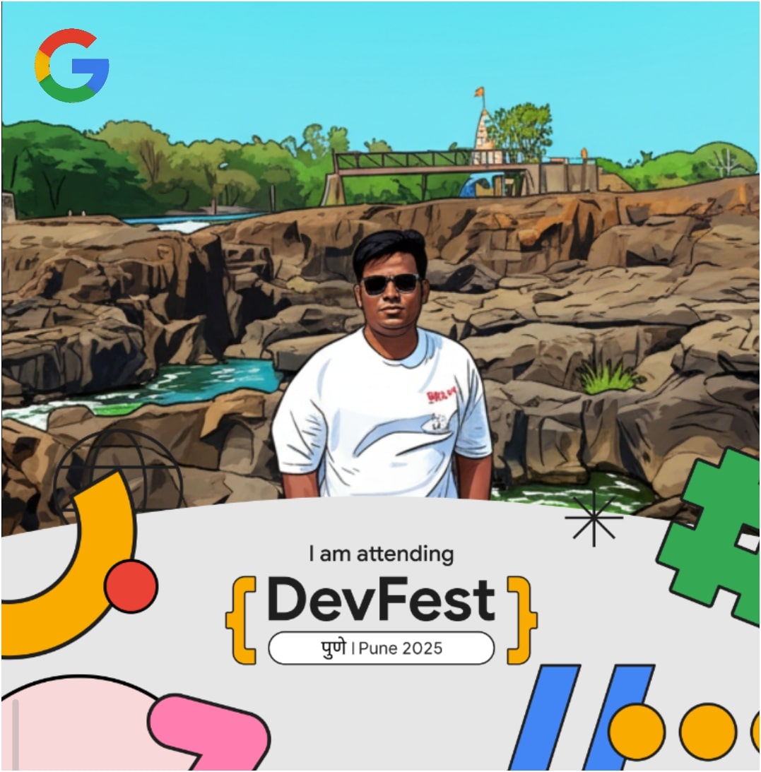 Excited to share that I’ll be attending <a href="/GDGPune/">Google Developer Group Pune</a> 2025
Looking forward to learning, exploring new ideas, and connecting with amazing developers.

If you’re attending too, lets meet 🤝 

Special Thanks Foto Owl AI ❤️ 

#DevFest #Pune #Developers #TechCommunity #LearningTogether