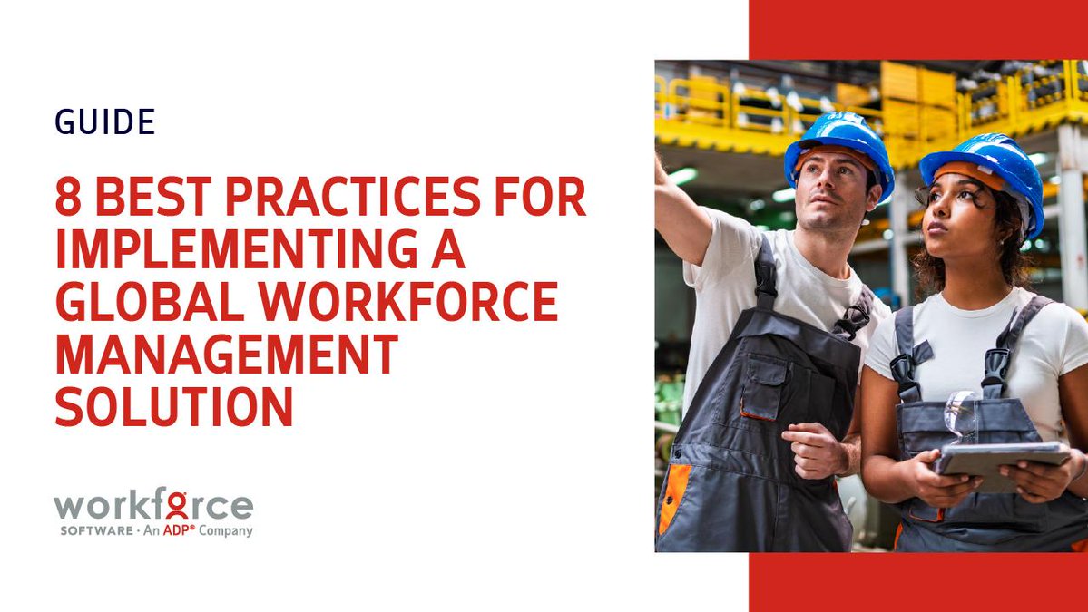 WorkForce_Paul's tweet image. Discover tips for executing a workforce management implementation strategy that meets both the global standards and local needs of your organization. New guide available from WorkForce Software, an ADP company, now! ow.ly/1vo550XuHmf
