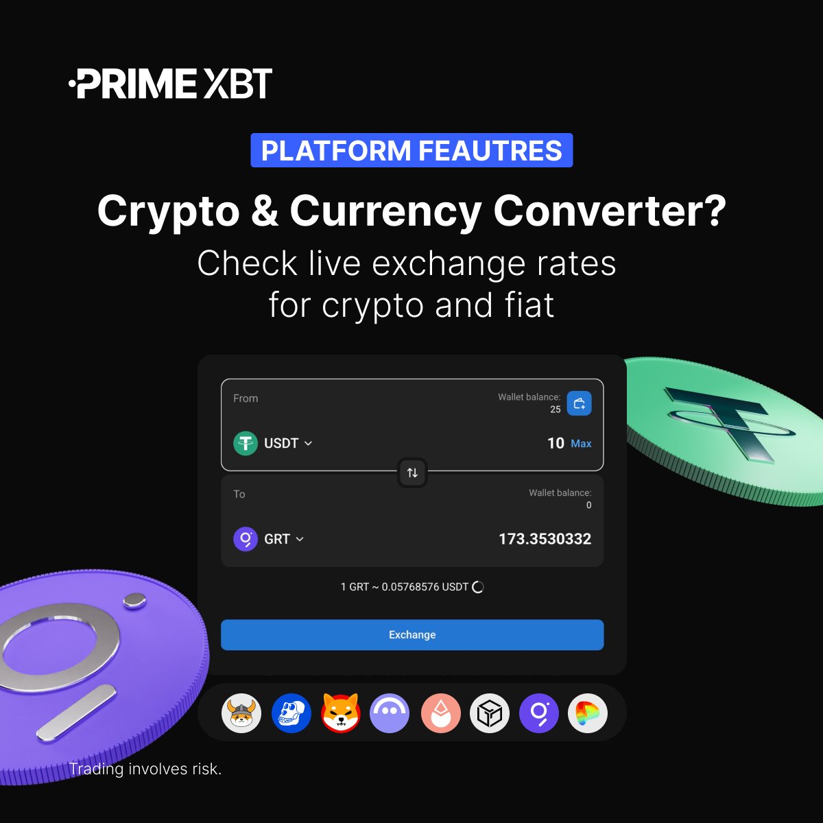 ➗ Use the #PrimeXBT currency converter for fast, accurate crypto &amp; fiat conversions.

Know your rate before you trade!

⚡️ Check it out: bit.ly/484CSbI

#EmpoweringTraders