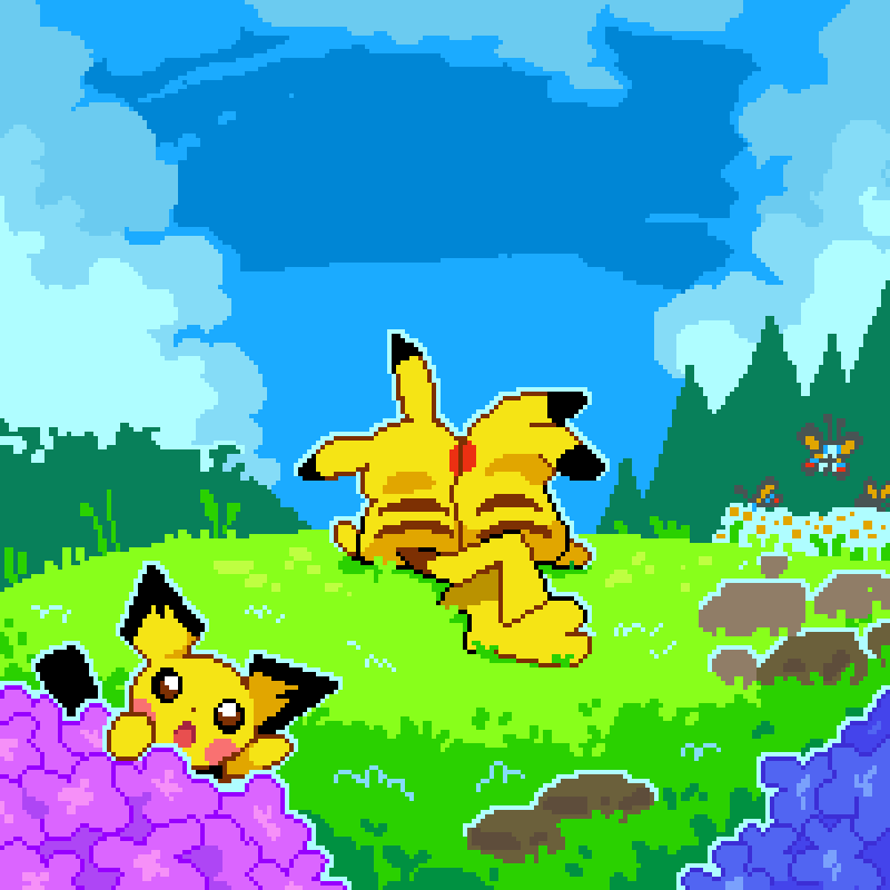 The comfort of your presence ✨ #pixelart #ドット絵