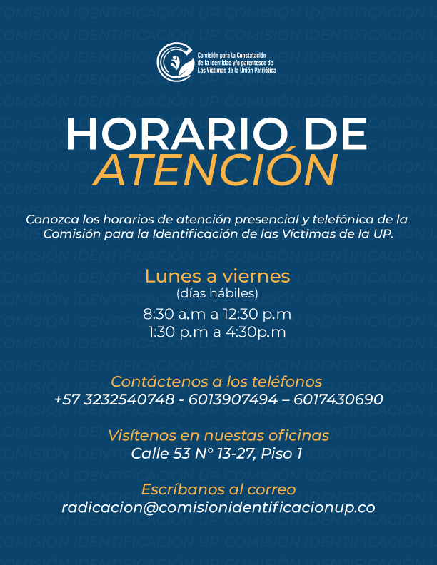 Comisión identificación UP tweet media