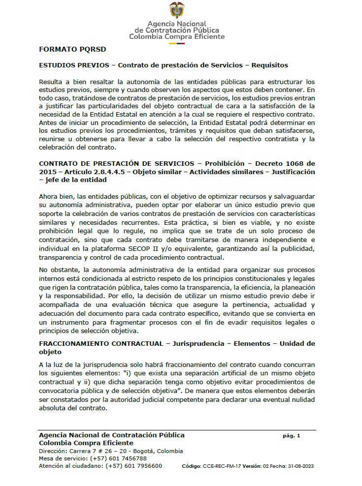 💔¿Cuándo se configura el fraccionamiento del contrato estatal?

Colombia Compra: cuando, (i) haya separación artificial del objeto, y (ii) se eludan procedimientos de selección

Descarga aquí👇
buff.ly/ELsmla4
