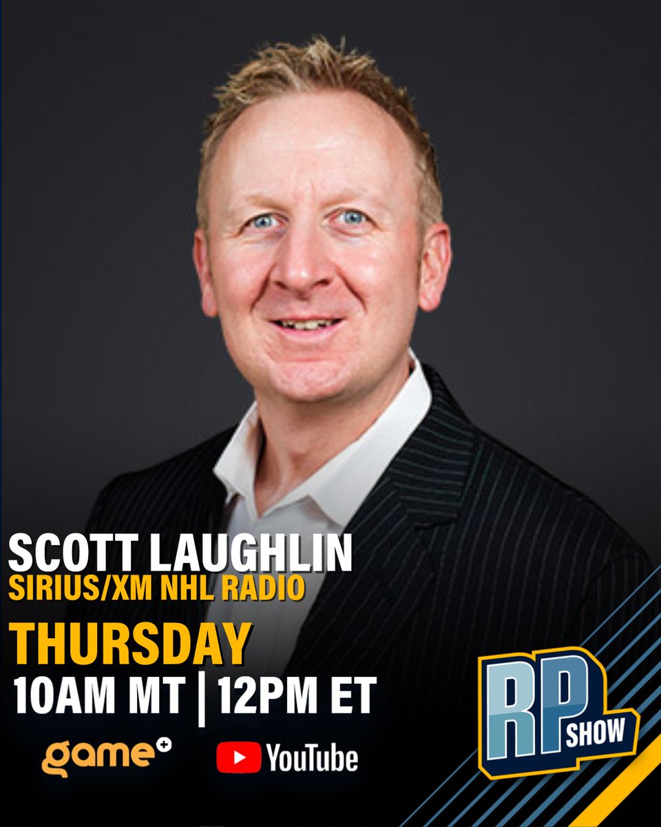 RodPedersenShow's tweet image. TUNE IN! 🎙️
Today on the @RodPedersenShow — Scott Laughlin (Sirius/XM NHL Radio) joins Rod to break down the latest NHL storylines + more!

📺 Watch LIVE: loom.ly/9A6Z0yU

@GamePlusNetwork | @silverstsports (6pm PDT)
🎧 WQVZ Mission Radio
10AM MT | 12PM ET
#RPShow #NHL