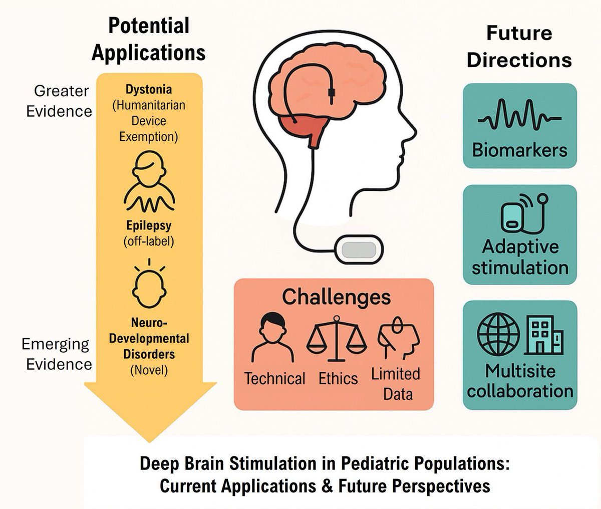 mackeithpress's tweet image. This narrative review discusses #DeepBrainStimulation for neurological and neurodevelopmental disorders in children, describing current applications, ethical challenges, and future perspectives

@CarolinaGorod @GMI_Canada 

buff.ly/wLdyKSg