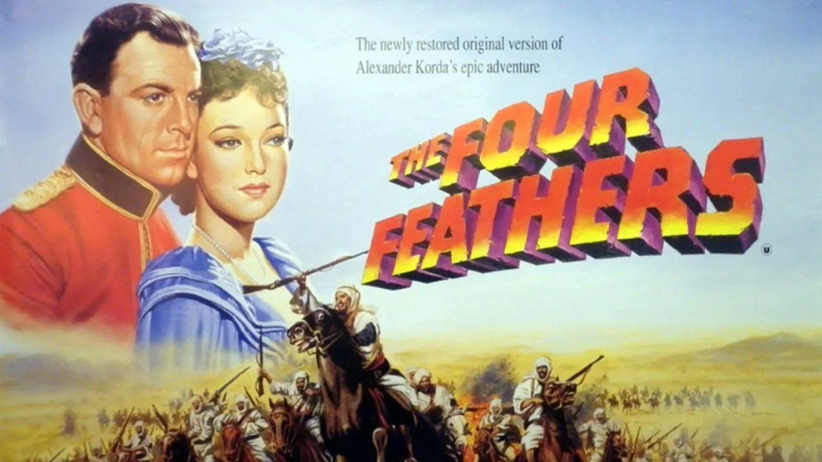 TalkingPicsTV's tweet photo. Directed by #ZoltanKorda THE FOUR FEATHERS (1939) 4:30pm #TPTVsubtitles
Stars #JohnClements #RalphRichardson #CAubreySmith adventure drama https://t.co/H6hUIjXczS