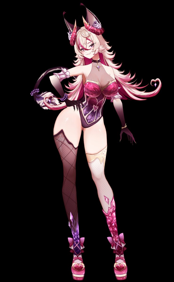 Veliful's tweet image. Vtuber post your model trend! 💗

I wish showing thighs was legal on Twitch 😿
