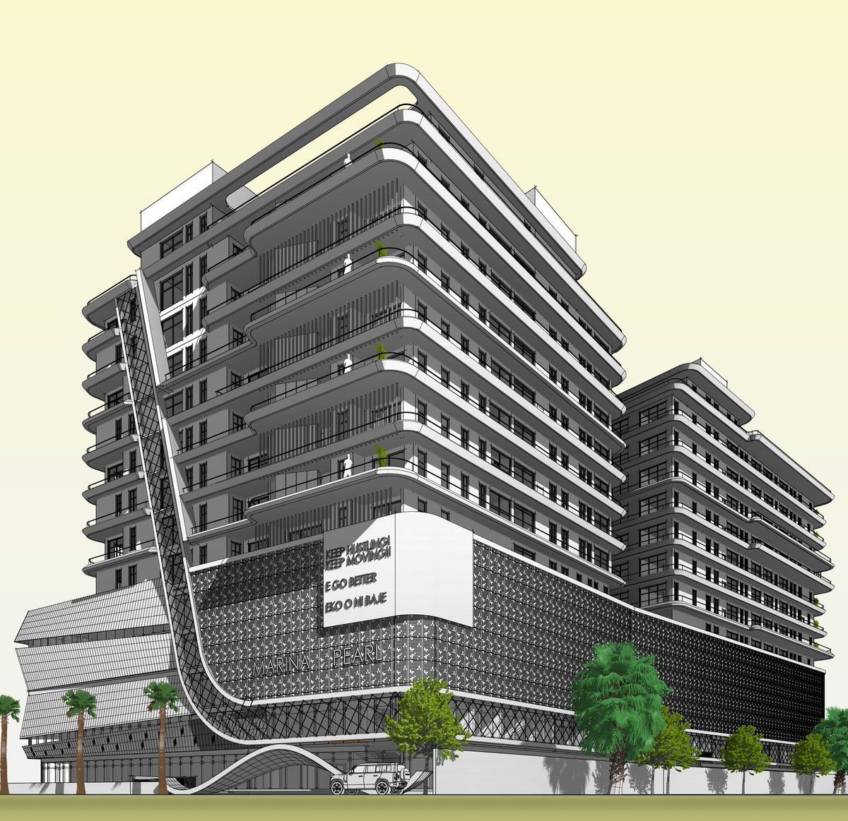 snoyesnr3's tweet image. What do you think about this view, a second road view. 

The most complex modelling I have done but I love it. 

Revit 24