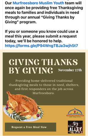 If your family or another family you know needs food support this Thanksgiving, there are organizations in the area offering meals, grocery items/pantry goods, and other needs. Please see the attached images and reach out to your counselor if you need more info!