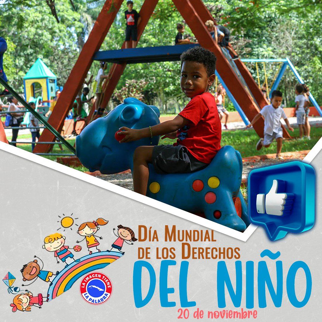 Se celebra el 20 de Noviembre cada año para promover la unión internacional, la conciencia entre los niños y la mejora del bienestar infantil #Cuba
