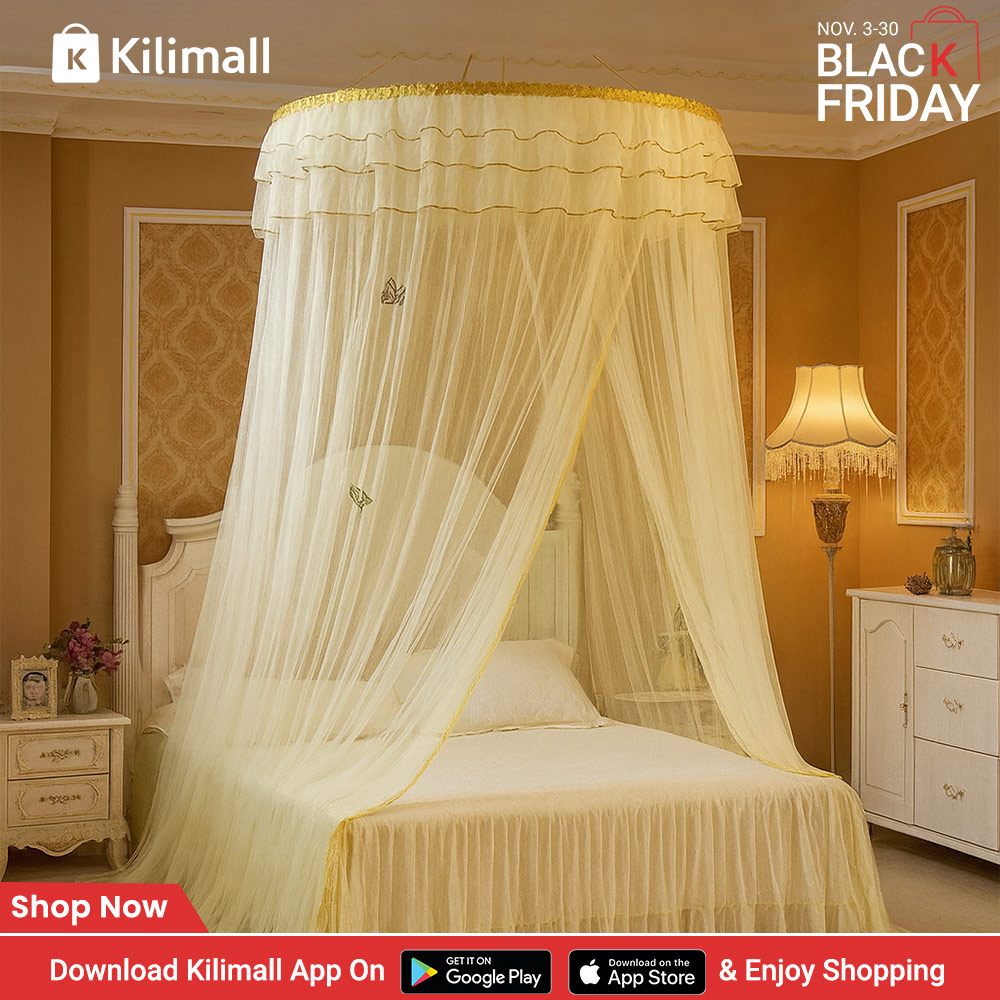 Kilimall's tweet image. Usishambuliwe na mbu tukiwa na hii&amp;gt;&amp;gt; k.kili.co/15cpw Breathable Round Mosquito Net imeshuka hadi 699 bob na it&apos;s available in pink, beige, purple and white!
Download the Kilimall app, use the code 19456526 to search for it order and we will deliver wherever you are!🥳…