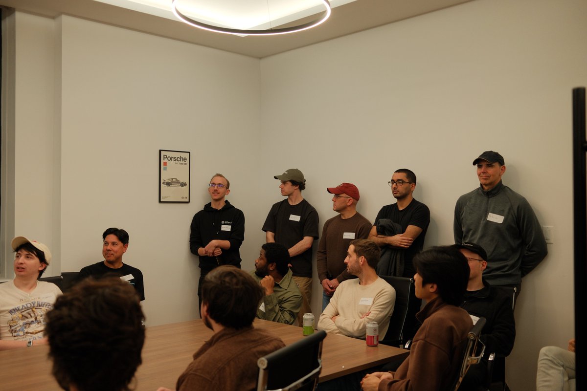 joinwarp's tweet image. Warp x @EffectTS_  in NYC was a blast

shoutout to @EffectfulTech, @MichaelArnaldi, @MirelaPriftix and @kitlangton for bringing an awesome group