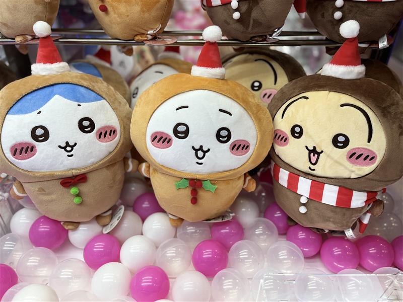 💙1F 景品情報💙 🎅ちいかわ ジンジャーマンBIGぬいぐるみ クリスマス