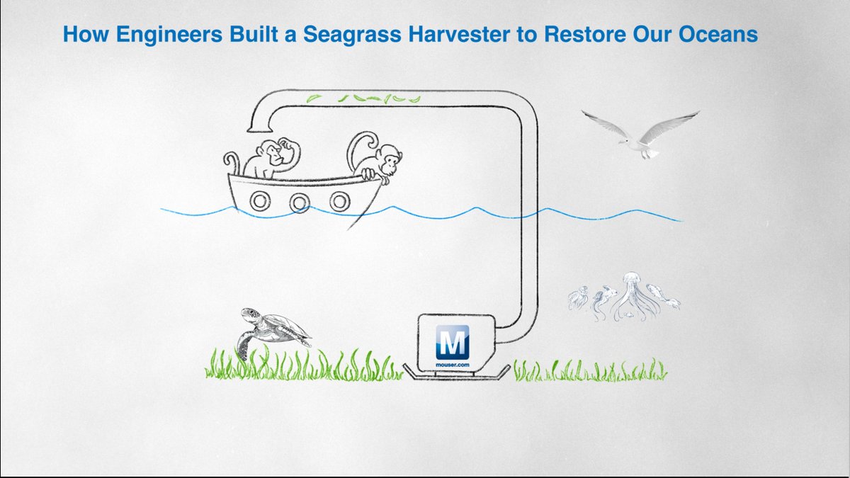 MouserElec's tweet image. Tech meets conservation!

Mouser supports an underwater harvester that collects seagrass seeds 100x faster, restoring UK coastal ecosystems &amp;amp; boosting carbon capture.

Watch the harvester in action: mou.sr/seagrass-harve…