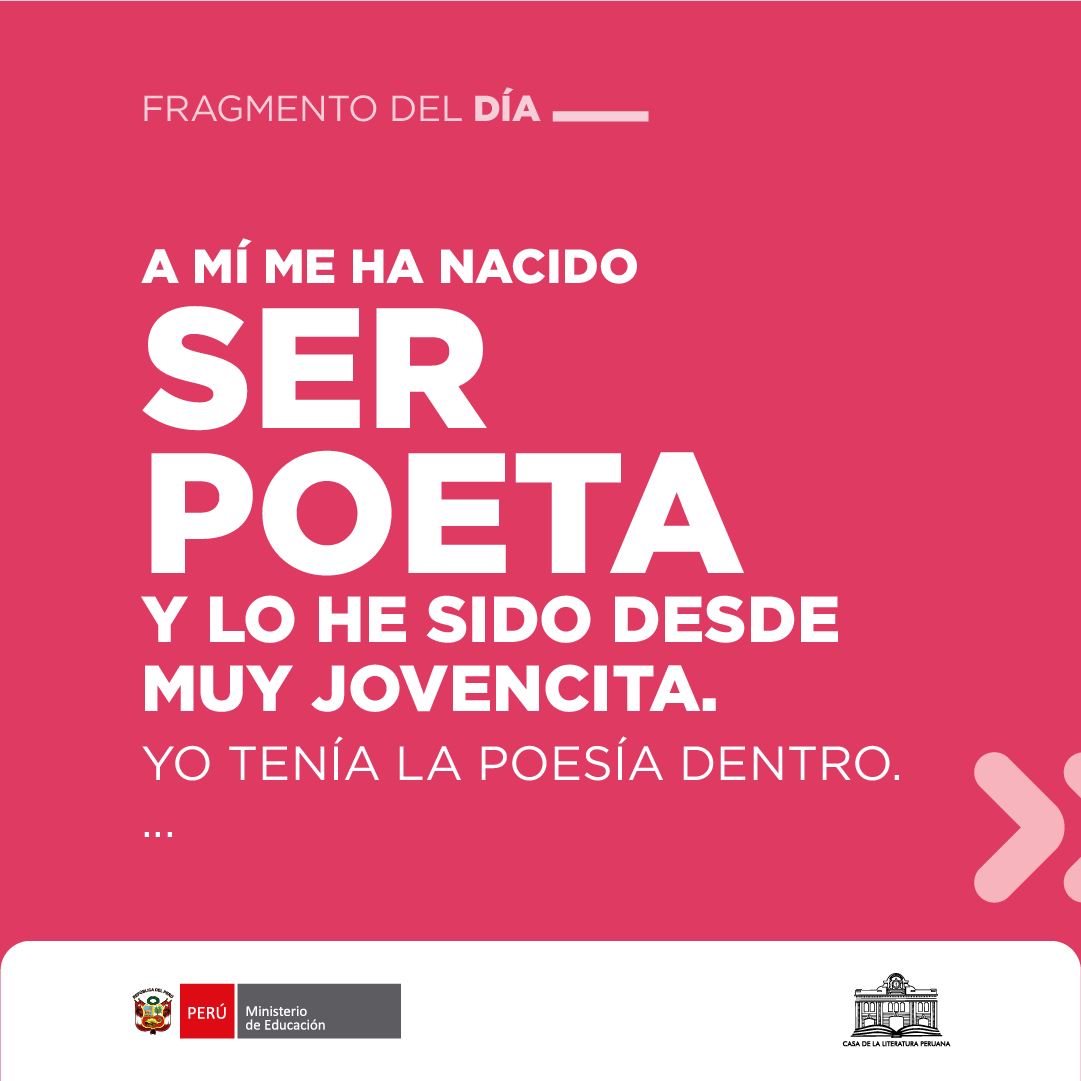 casaliteratura's tweet image. Compartimos la frase de la escritora  Magda Portal en una entrevista realizada por Roland Forgues en 1986 y publicada en su libro «Hablan las poetas» (2011) #poeta #frase #literatura