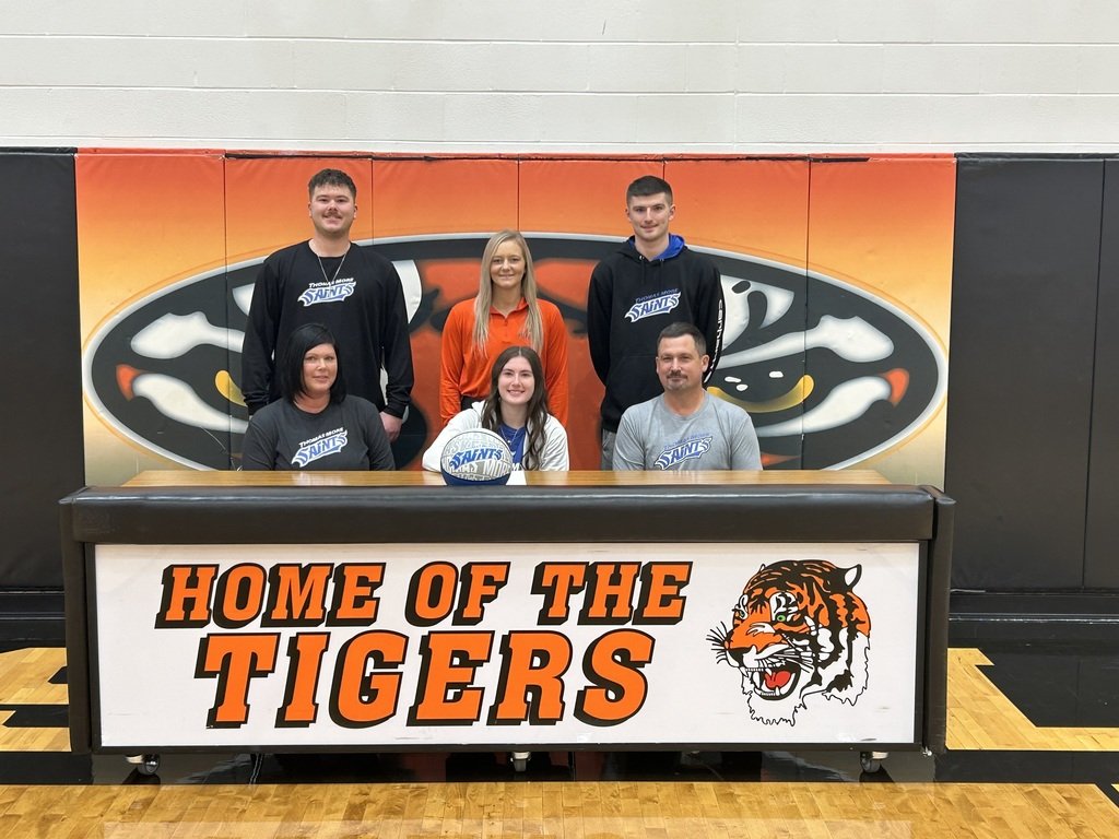 VTigerSports's tweet photo. Congratulations to Katey (Thomas More, BBall), Jena (Wright State Lake Campus, VB), and Kynnedi (Concord, Bball)!  Good luck! https://t.co/LVhXAuUr8N