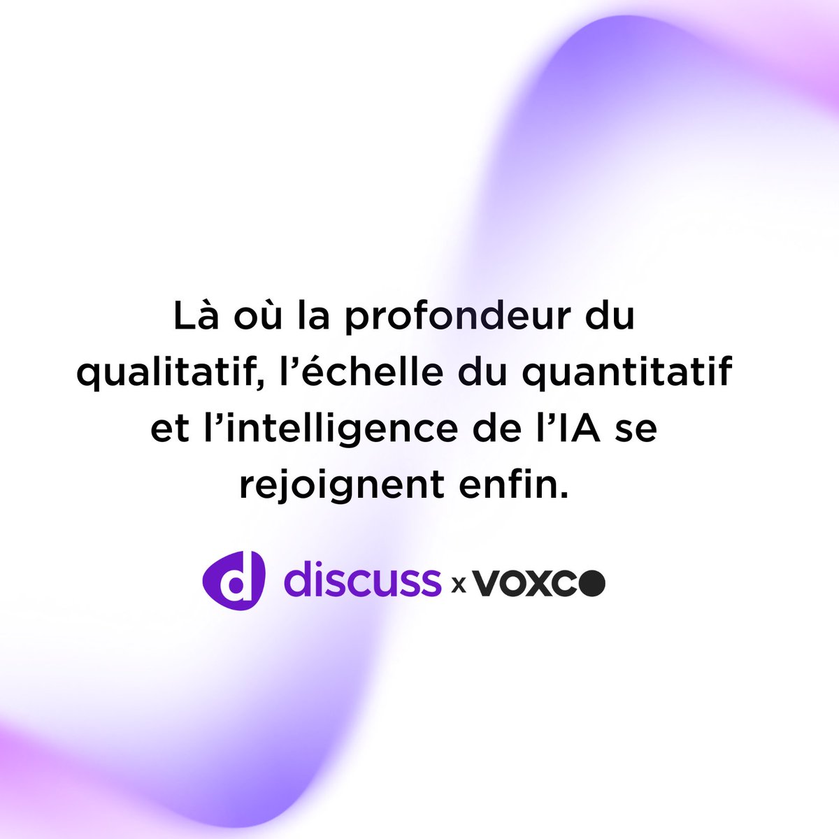 Discuss et Voxco s’associent pour réunir le qualitatif et le quantitatif — enfin d’une manière qui a du sens. 

Découvrez ce que nous construisons ensemble (page en anglais): hubs.la/Q03Vcyvh0