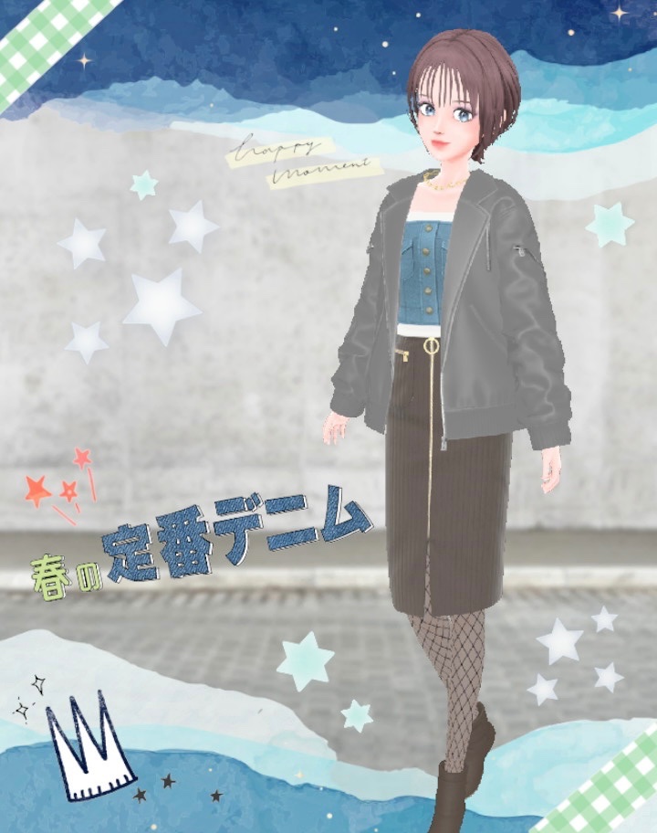 saku__nao's tweet image. 1年目4月🌸
1ヶ月のお仕事が2個ってことは2周目も楽しんでねってことかなーと思いますが、普通にポップ系回避します😌
仕事の度に色変えてアイテム増やしちゃう😂2枚目も本当はスカートの色変えたかったけど我慢💧
お仕事分散させた方がよいのかなーとこうしたけどどうなんだろ？
#モデビュ4