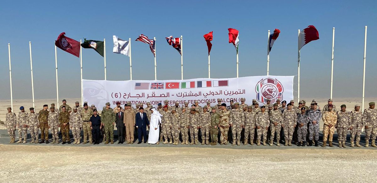 Fier d'avoir participé à la conclusion de l'exercice Ferocious Falcon 6. 

La participation d'une section d'infanterie française sur VBCI illustre l'interopérabilité 🇫🇷🇶🇦 et l'engagement de la France, aux côtés du Qatar, à contribuer à la stabilité régionale.

<a href="/MOD_Qatar/">وزارة الدفاع - دولة قطر</a>