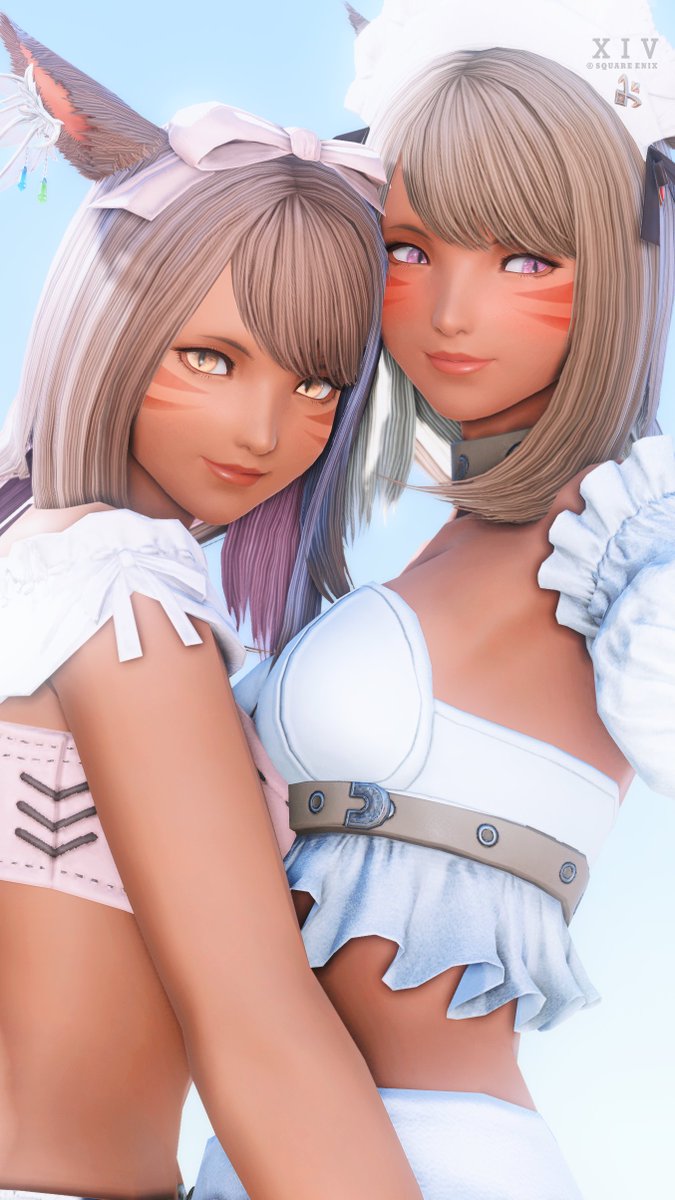 おはみ♡
華金いえい♪
やっぱり褐色ミコッテ揃うと最強💕💕
#おはミコ #FF14 
#褐色ミコッテ #本日のミコッテ