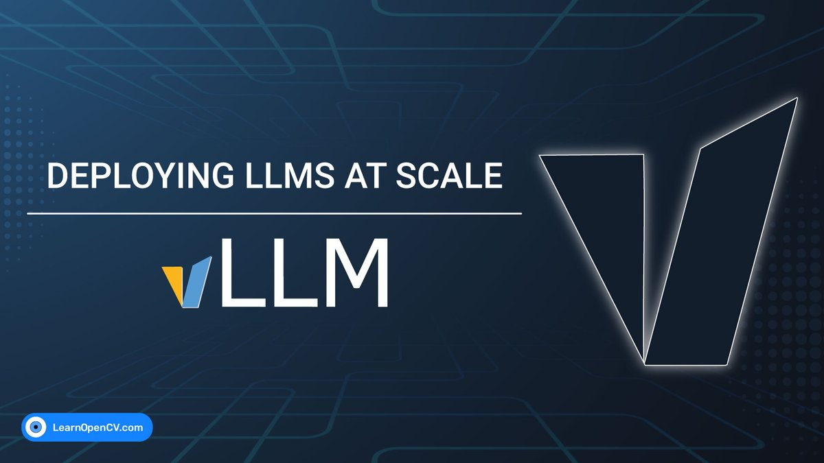 LearnOpenCV's tweet image. 📢 vLLM: Deploying LLMs at Scale Like OpenAI

🚀Want to Deploy LLMs or vision language models at scale? Discover vLLM, the open-source powerhouse that&apos;s transforming inference with PagedAttention, continuous batching, and more!
In this short article, we unpack how vLLM slashes…