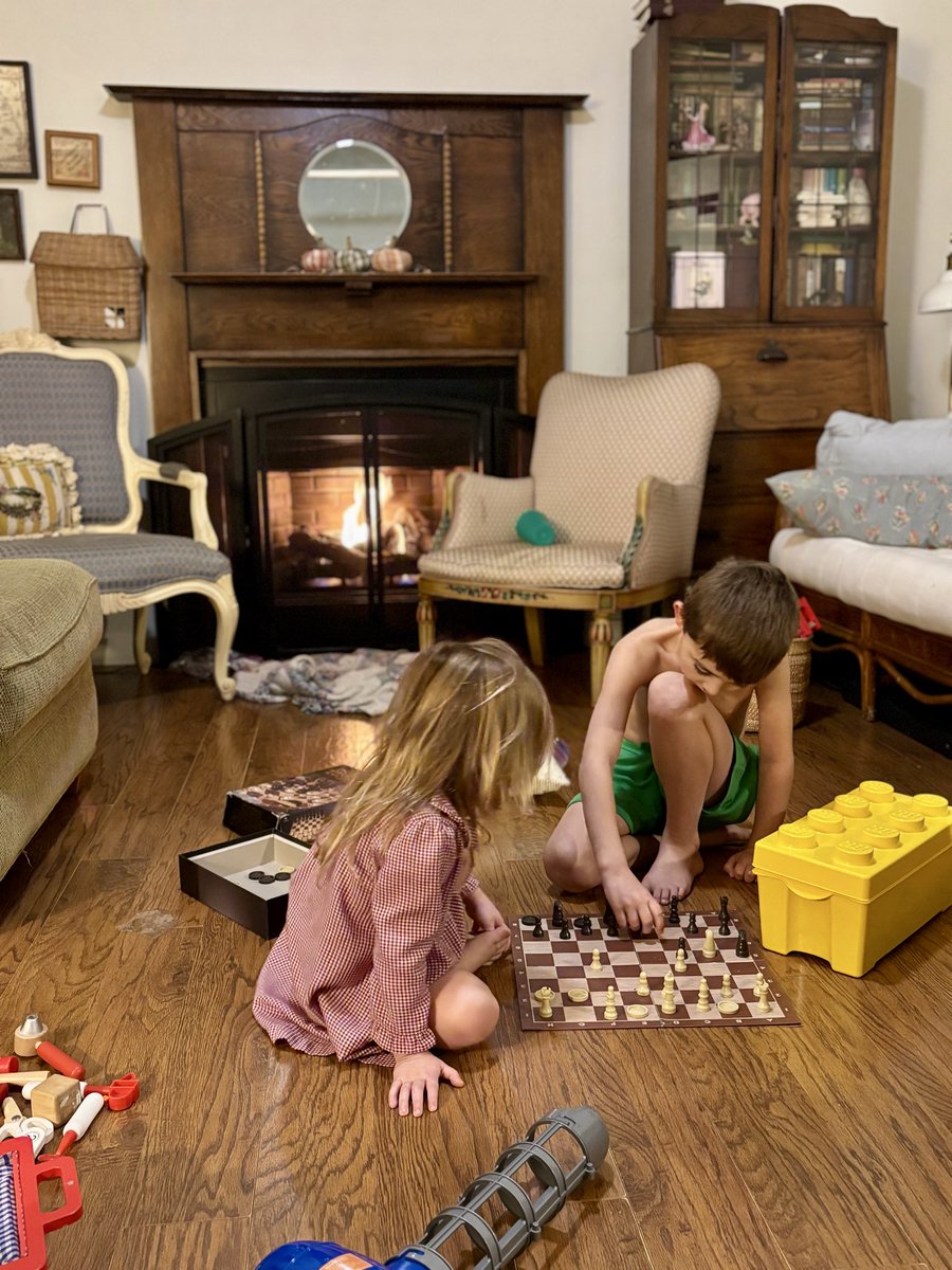 “Mom, can we watch something?”

“No.”

Five minutes later…