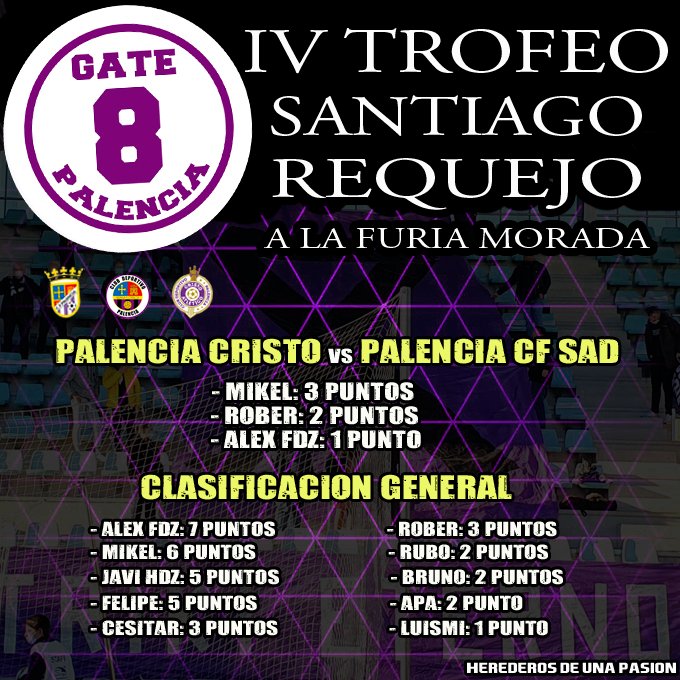Gate 8 Palencia

IV TROFEO SANTIAGO REQUEJO

<a href="/Gate8palencia/">Gate 8</a> <a href="/PalenciaCristo/">Palencia Cristo Atl.</a>
#SomosPalencia #PocosPeroLocos
