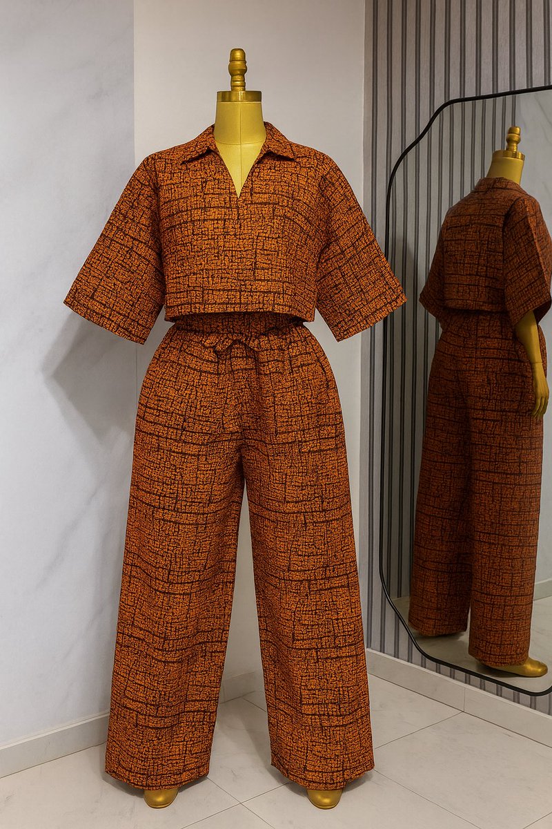 yay_tunes's tweet image. Two piece palazzo crop top set 
Size : 6-20
Price :12k 
Location : Abuja 
Pls help Rt