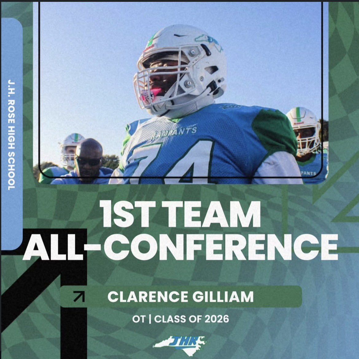 Blessed to be named 1st team all conference for the 2025-2026 football season! <a href="/CoachMatthews76/">Trashon Matthews</a> <a href="/coach_cavery/">Cameron Avery</a> <a href="/CoachCully_GW/">Dean Cullison</a> <a href="/CoachMattLeone/">Matt Leone</a> <a href="/OLCoachMattox/">Matt Mattox</a> <a href="/CoachVellucci/">Jake Vellucci</a> <a href="/CoachJones56/">Denzel Jones</a> <a href="/252UTL/">252 Under The Lights</a> <a href="/LeonEasonJr1/">Leon Eason Jr</a> <a href="/jhrosefootball/">JH ROSE FOOTBALL</a> <a href="/HunterJolly1/">Hunter Jolly</a>