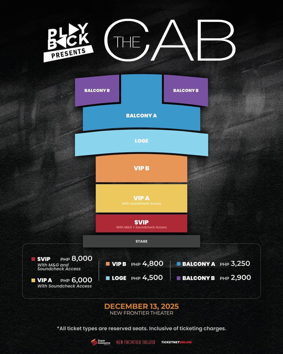 leigdaraaaa's tweet photo. WTB LFS The Cab Manila 
1 Ticket Loge or Balcony A

SRP sana 🙏🏻🥹 https://t.co/Uu2NELDywK