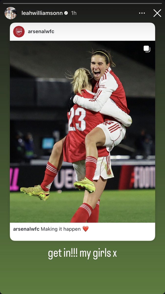 lw6source's tweet image. 📸 | leah williamson via ig stories