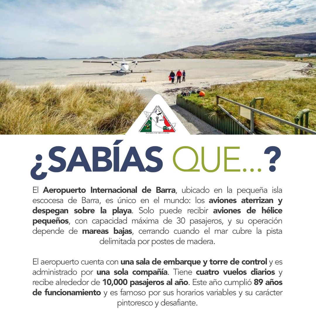 ¿Sabías que hay un aeropuerto donde la arena funciona como pista de aterrizaje? 🌊✈️ Ahí cada vuelo se convierte en una aventura única, donde la naturaleza dicta el momento perfecto para despegar o aterrizar. 🏝️✨