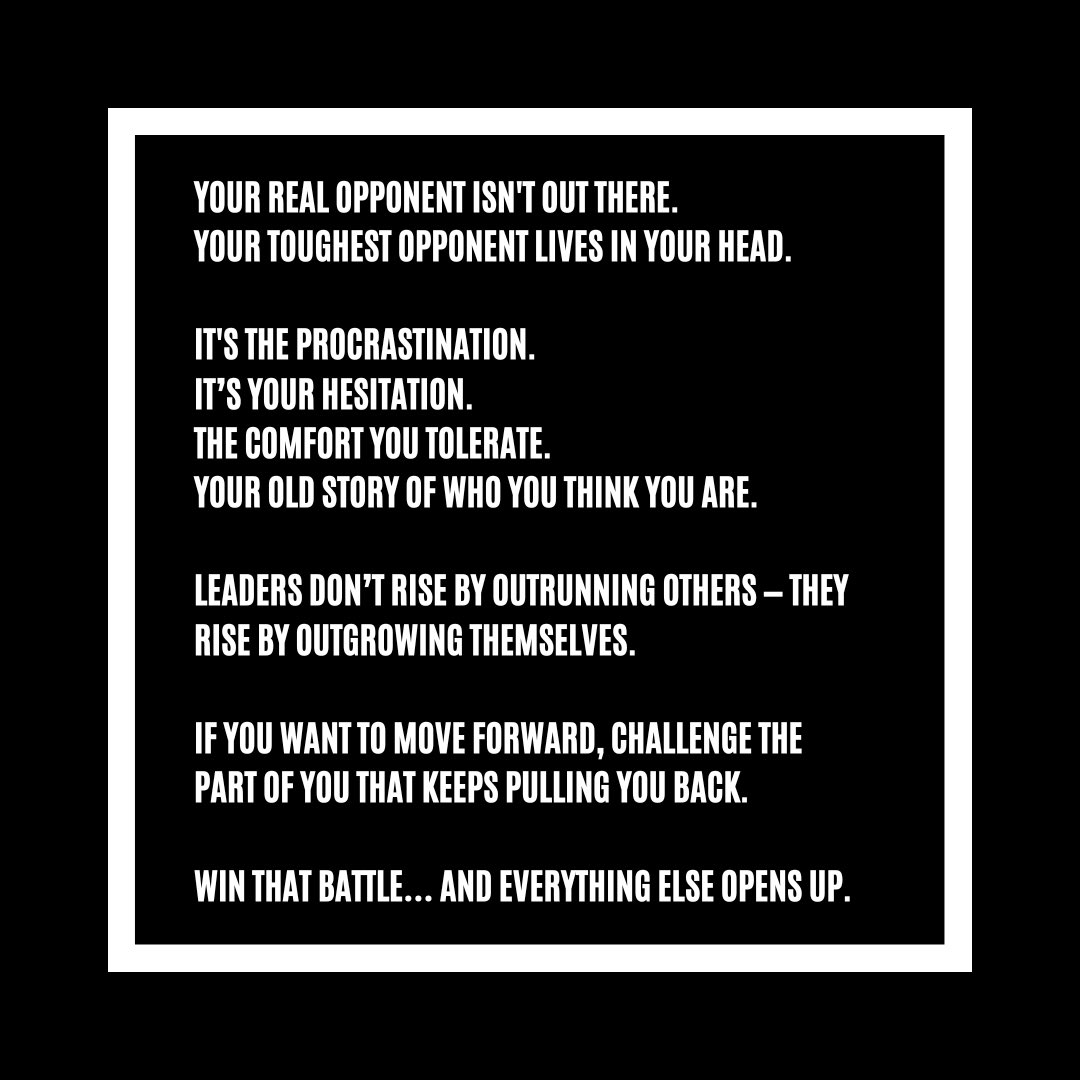 BrianCmiles's tweet image. Fight the real opponent each day