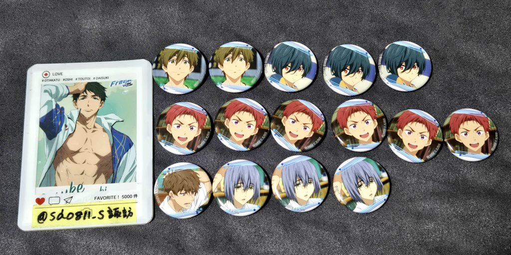 ハイスピ 入場特典 缶バッジ 宗介 交換】 映画 ハイ☆スピード！ －Free! Starting Days－ 京アニ