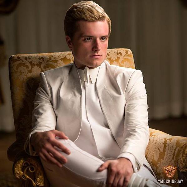 mockingjayssing's tweet image. haymitch in a white suit jacket… reminds me of something…