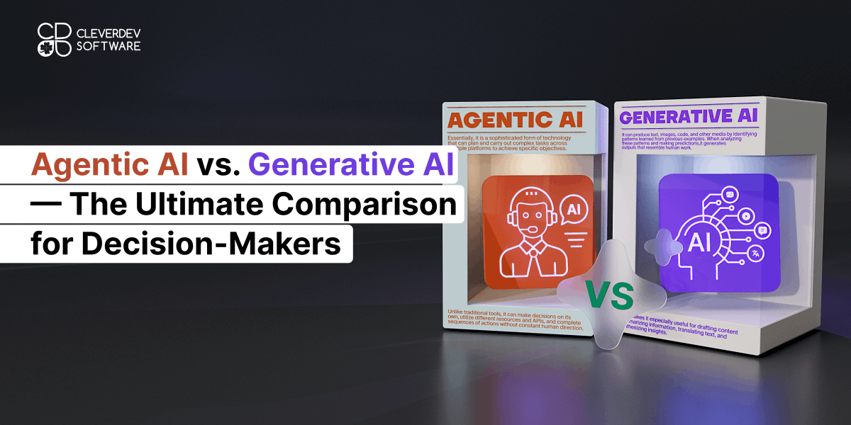 CleverDevSoft's tweet image. Agentic vs generative AI is the shift leaders can’t ignore. One creates fast, the other acts autonomously to drive real outcomes 🤖⚡
See why you should combine both for scale and execution. More on our blog 👇
cleverdevsoftware.com/blog/agentic-a…
#AI #AgenticAI #GenerativeAI