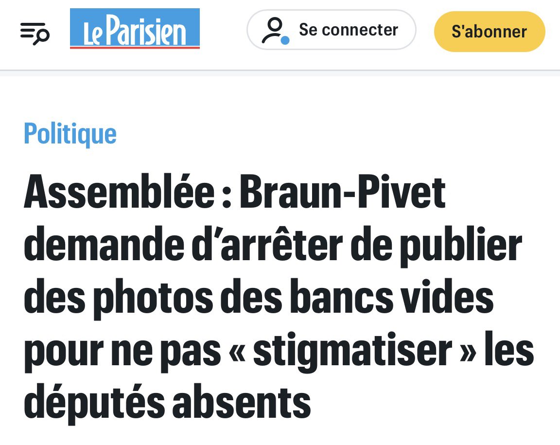 Ça traque les arrêts maladie jusqu’à chez eux pour instaurer des jours de carence, ça flique les chômeurs même sur leurs réseaux sociaux, ça piste les bénéficiaires du RSA pour 600€ mais surtout faut arrêter de stigmatiser quand ils sèchent les séances sur l’avenir du pays