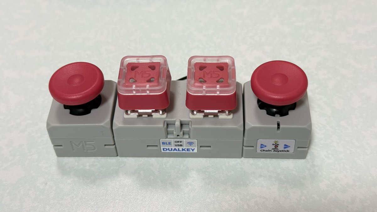 saitotetsuya's tweet image. こんなのがかんたんに作れるのはいいよね #m5stack