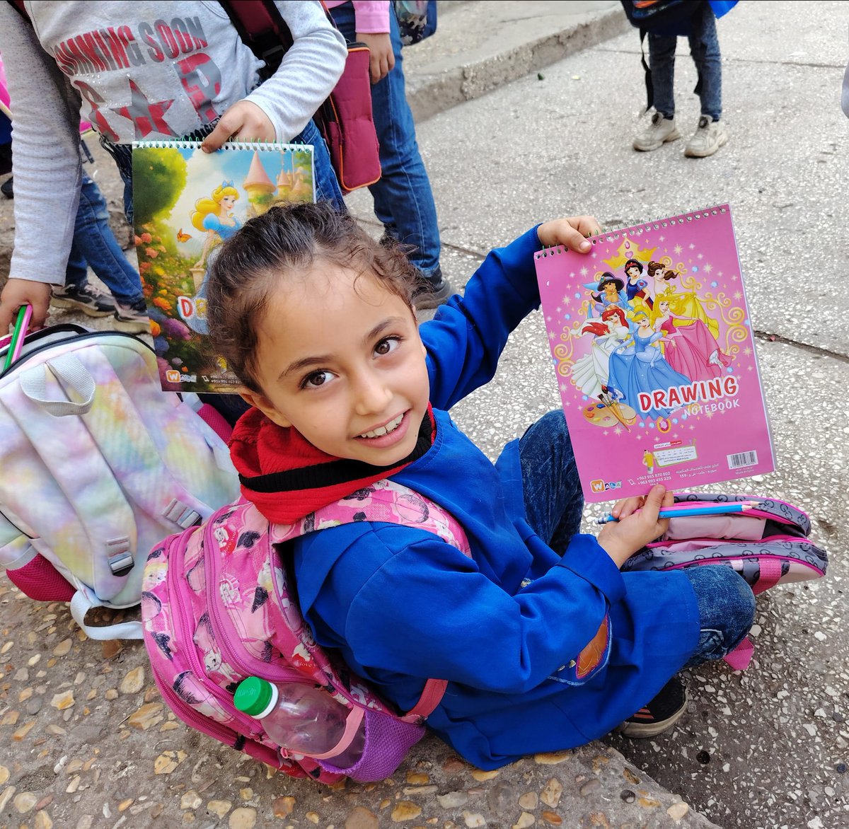 AramaicRelief's tweet photo. In the village of Ain al-Zubda, Tartous 211 children received new backpacks filled with essential school supplies lifting a burden from families and helping kids return to school with confidence and joy.

Let’s keep this hope alive.

👉 Support a child’s education today.

#syria