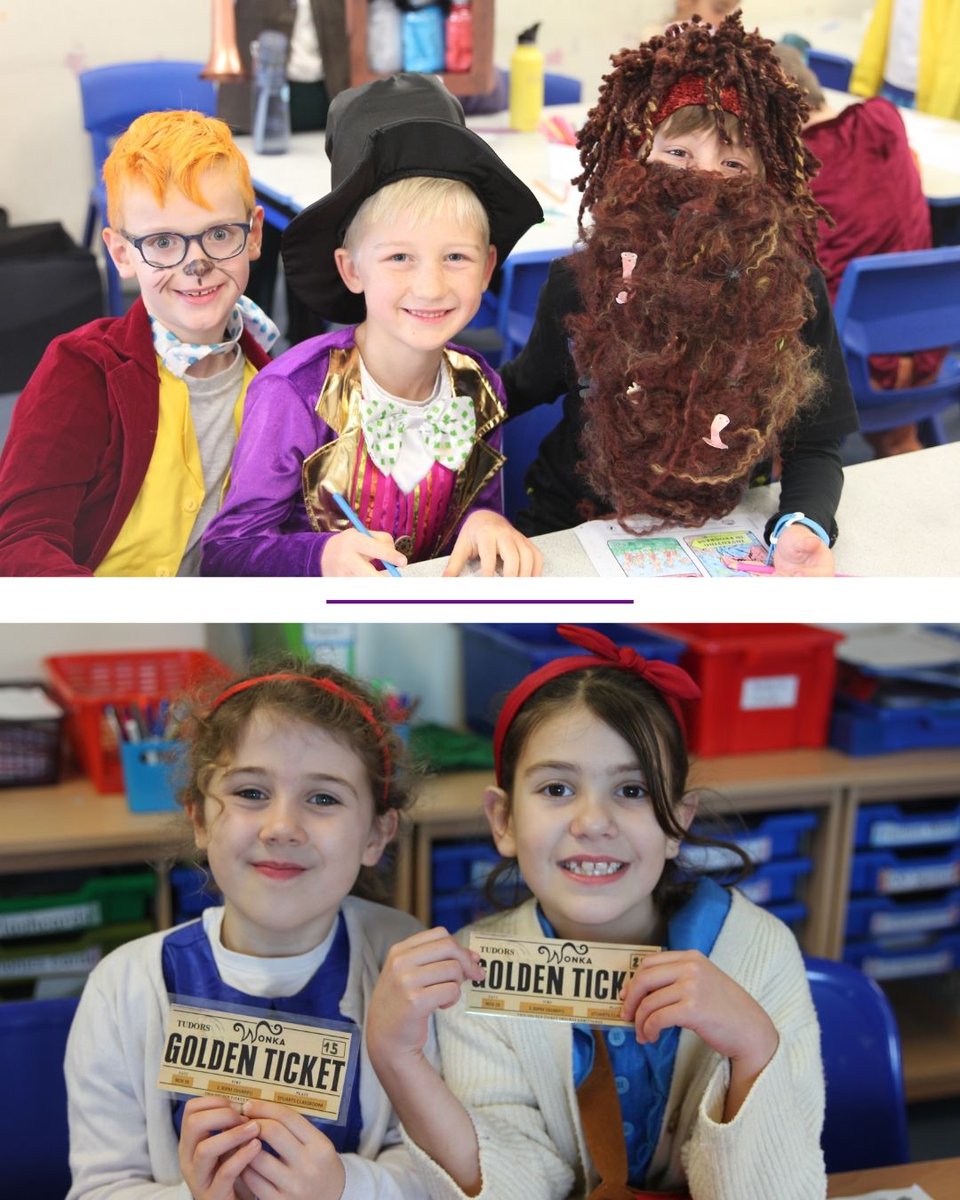 WindsorLearning's tweet image. Year 3 at Clewer Green CE First School brought their Roald Dahl learning to life yesterday. Pupils &amp;amp; staff dressed as their favourite characters, tried frobscottle, chocolate, joined a Dahl treasure hunt, and ended with a PTA chocolate sale packed with golden-ticket prizes.