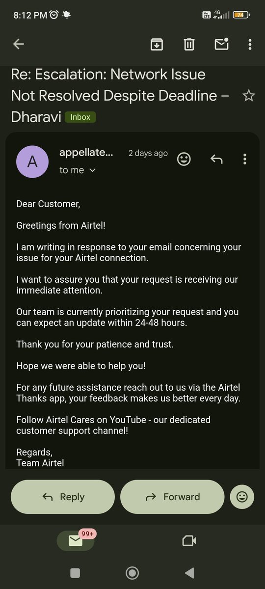 muhsinwho's tweet photo. @Airtel_Presence
Please escalate this urgently. I need a REAL resolution, not automated replies and missed deadlines.
Airtel No: 9967886065 https://t.co/FNzOIj3NSF
