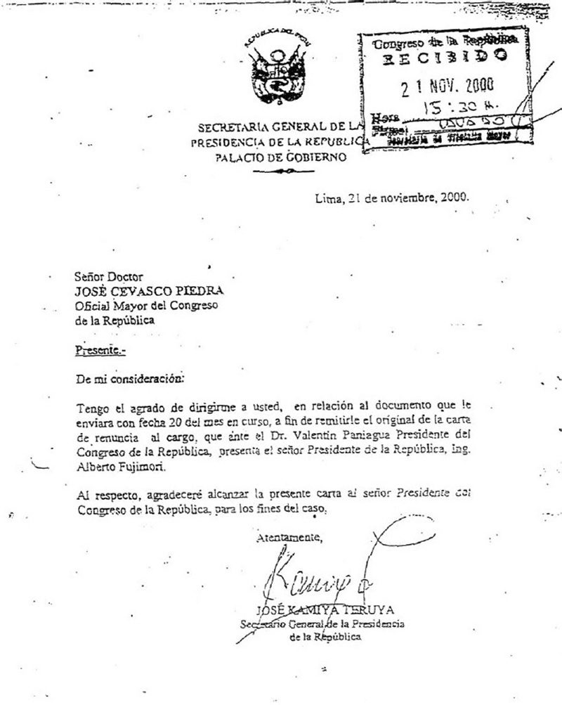 eloymarchan's tweet image. Hoy, 20 de noviembre, se cumplen 25 años de una de las mayores ofensas que el dictador Alberto Fujimori hizo al Perú: fugarse al Japón y renunciar por fax.