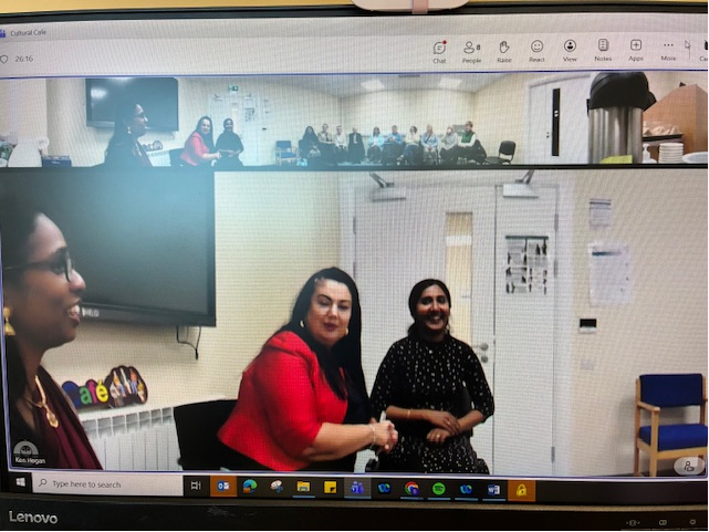 CNMESligo's tweet image. Our Cultural Café continues with our wonderful Indian colleagues Mabel &amp;amp; Usha. Joined by colleagues both in person and online via our Owl #culturalcompetence #healthcare #psychologicalsafety