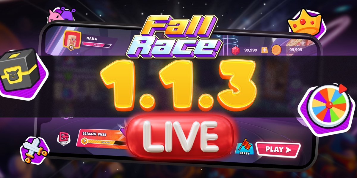 NakamotoGames's tweet image. 🔥🏃 Fall Race V1.1.3 Is LIVE! The Smoothest Version Ever! 🏃🔥

Welcome to the brand-new Version 1.1.3 of Fall Race, now officially LIVE for all players. This update delivers major stability upgrades, stronger systems, and smoother gameplay across every device.

Here’s what’s…